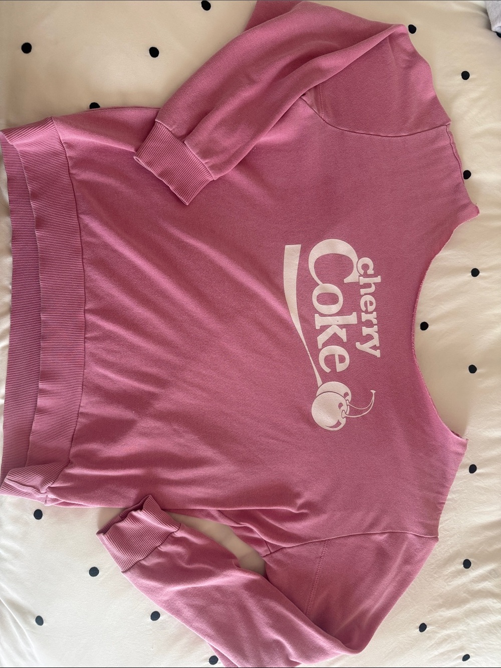 Target Pink Off-the-Shoulder 'Cherry Coke' Sweatshirt